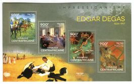 Block "Malerei. Edgar Degas". Zentralafrikanische Republik