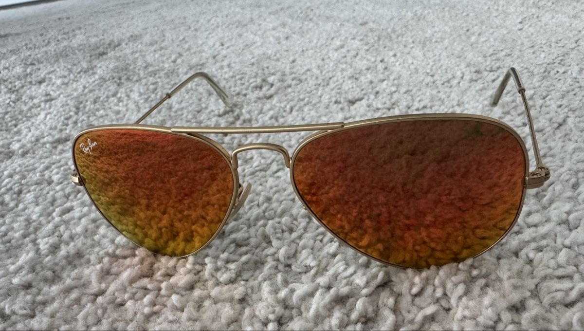 Ray-Ban Occhiali & Lenti: Ray Ban Aviator Flash Lanses ROT – Usato da Hausen AG venduto da NiVaMa 2