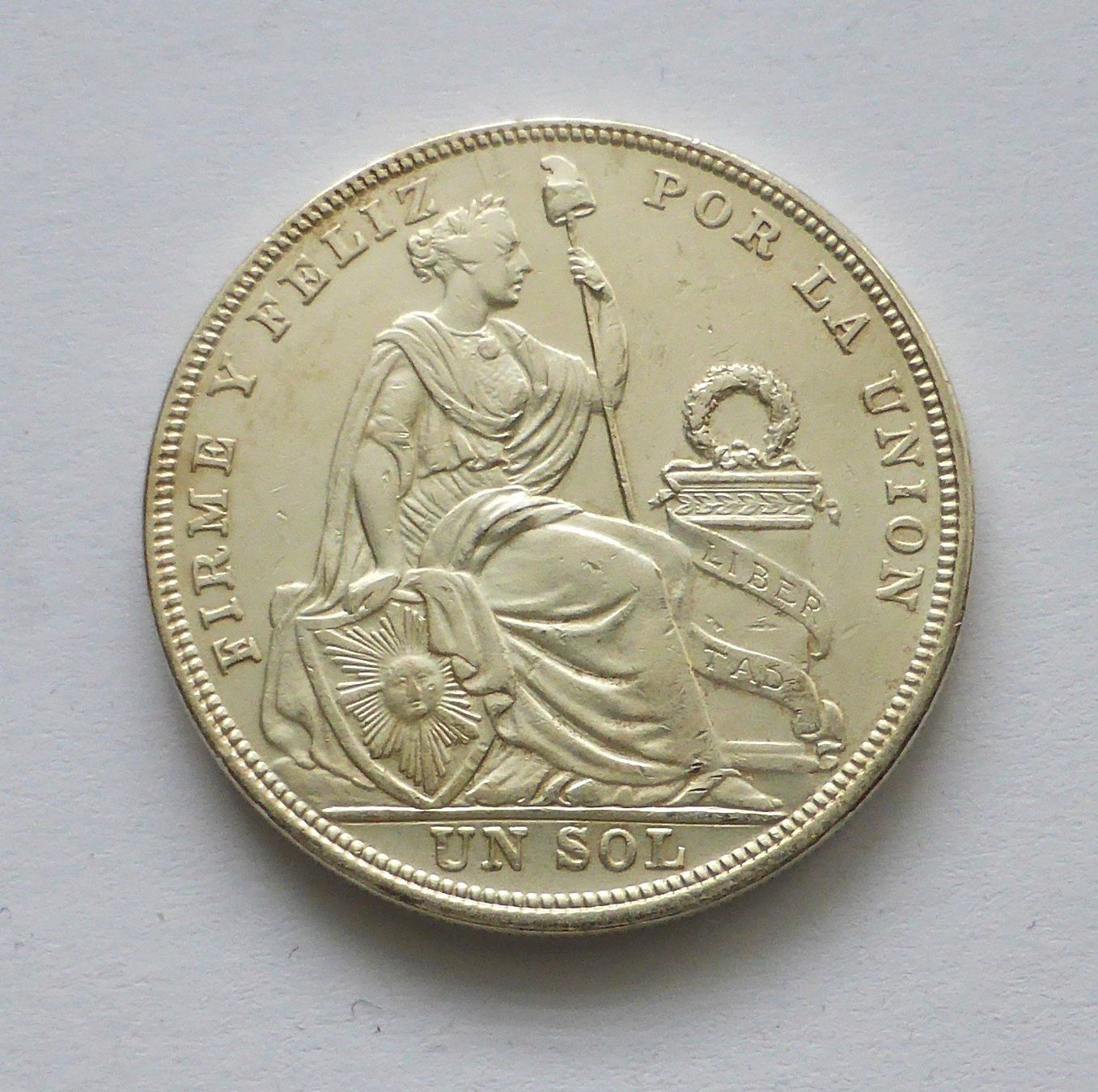 Tutti le monete: PERU - UN SOL 1924 - 25g (Silber / argent / silver) – Nuovo (secondo la descrizione) da Buochs venduto da ema-coins