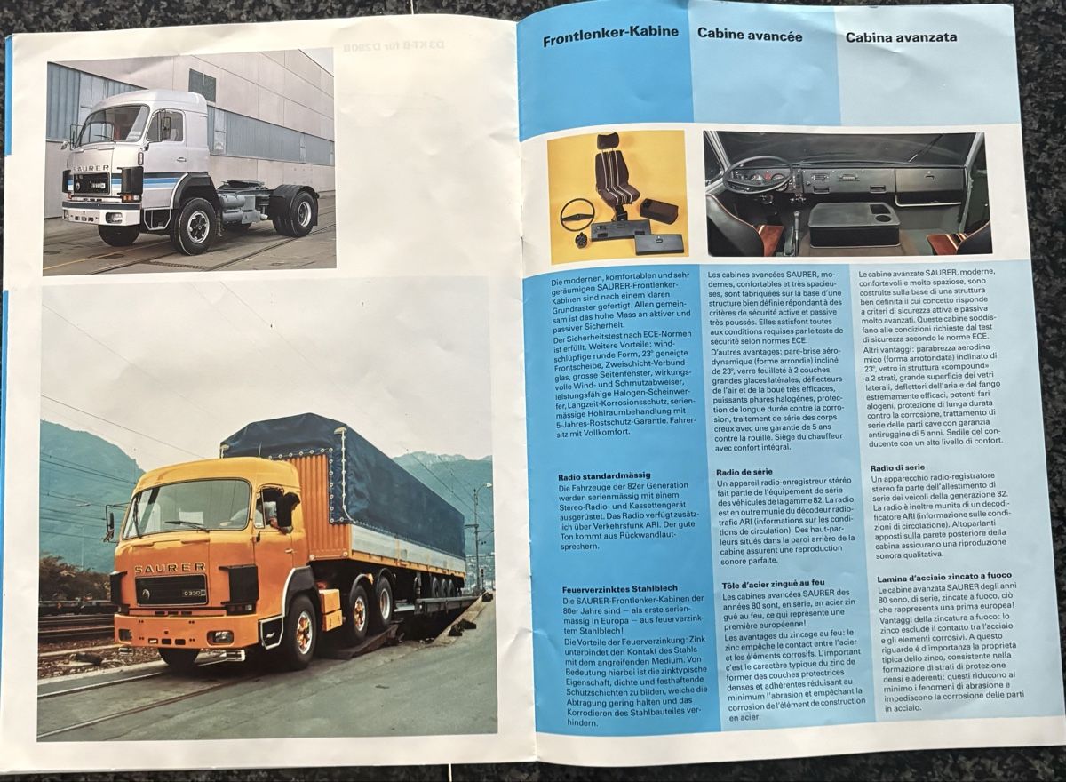 Saurer Documents: Saurer Prospekt Sattelschlepper – D'occasion à 3203 Mühleberg par bea_myw6 3