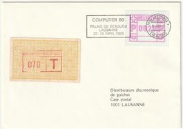 Nachtaxierter Brief mit Tax-Stempel Lausanne Distr. Lettres