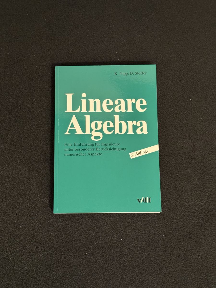 Libri: Lineare Algebra - K. Nipp, D. Stoffer – Usato da Winterthur venduto da suntomic
