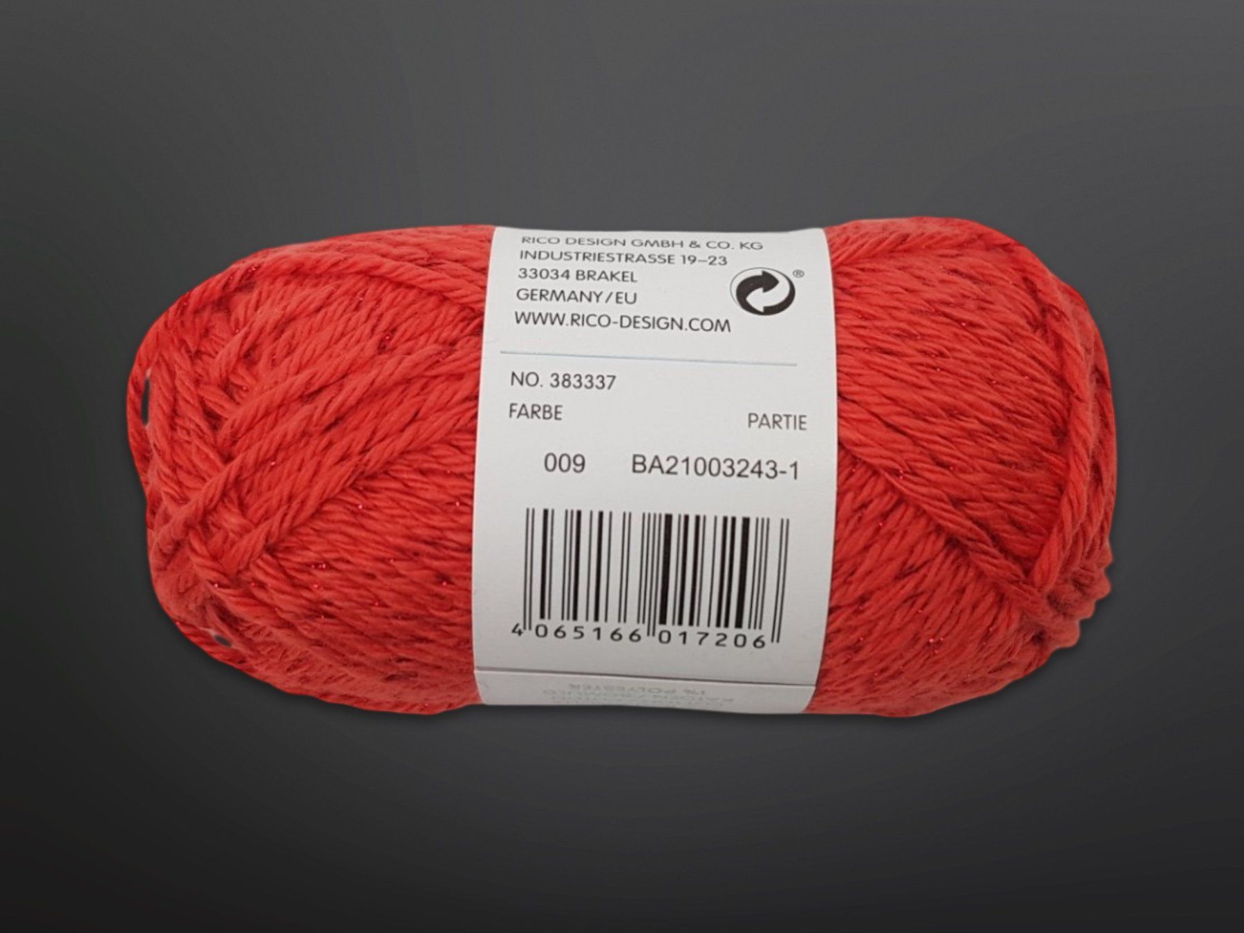 Lana: RICO DESIGN glänzendes Garn Rot 10 Stk. – Usato da Suhr venduto da Restwert_Suhr 3