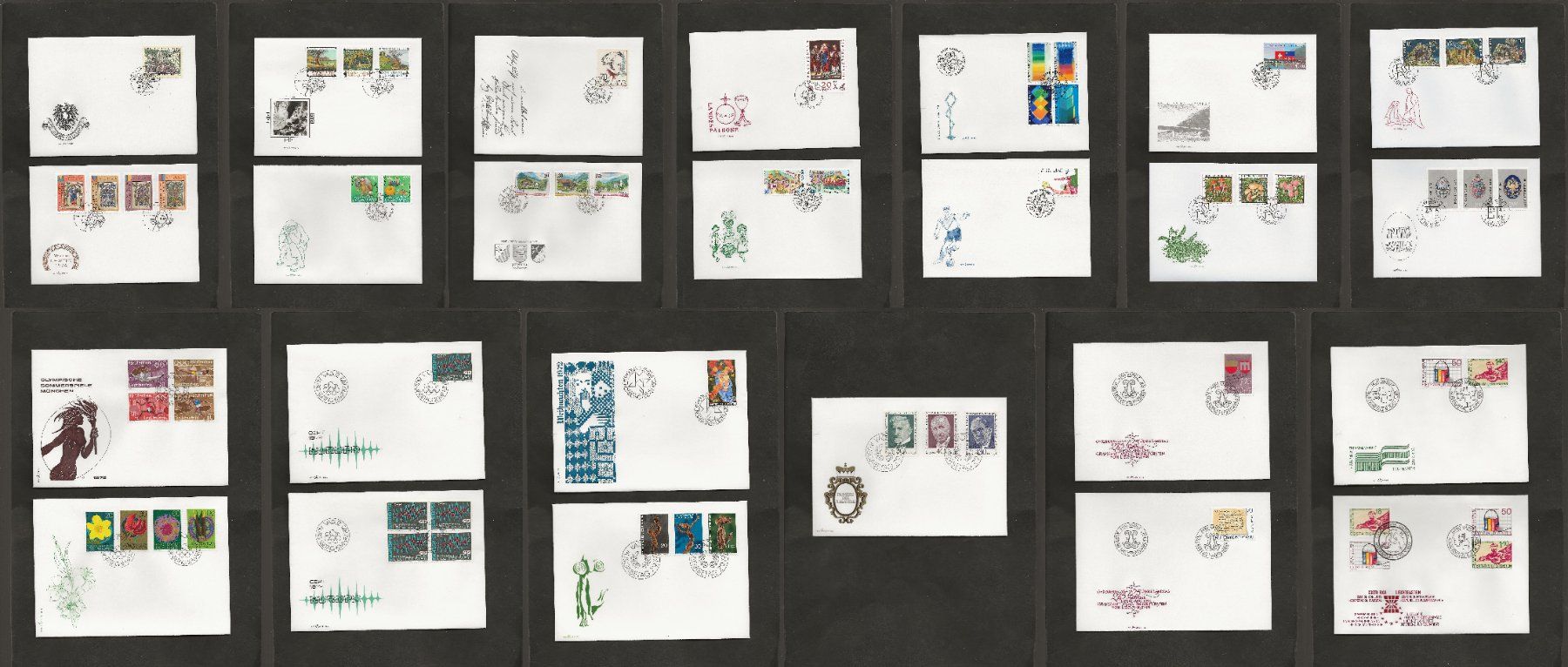 Tous les timbres: 25 FDC Liechtenstein bis 2001 – D'occasion à Au ZH par xelagreb01