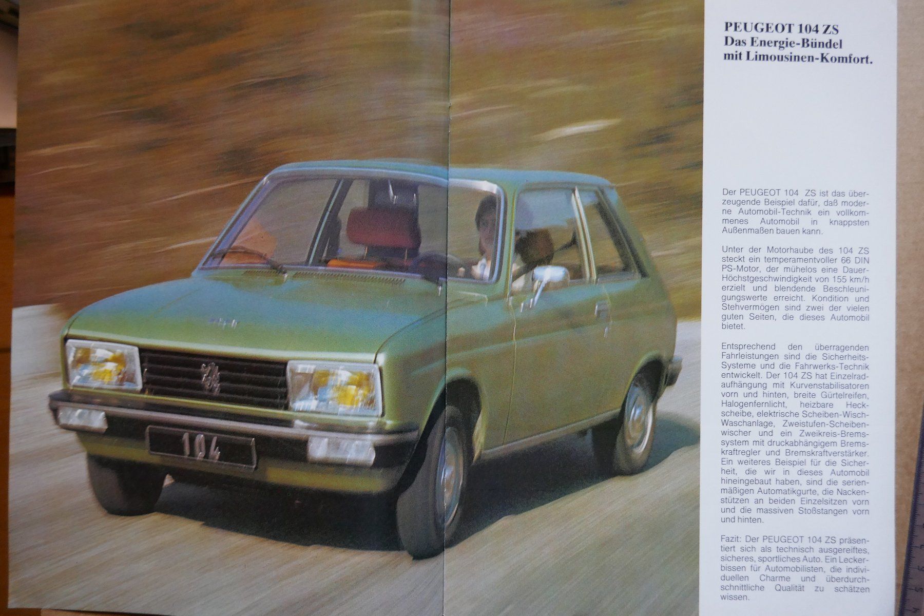 Peugeot Documenti: PEUGEOT  104   Originalprospekt – Usato da Madiswil venduto da ML911 1