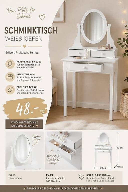 Tavoli da trucco: Schminktisch – Usato da Heimenschwand venduto da CREATIVLIVING