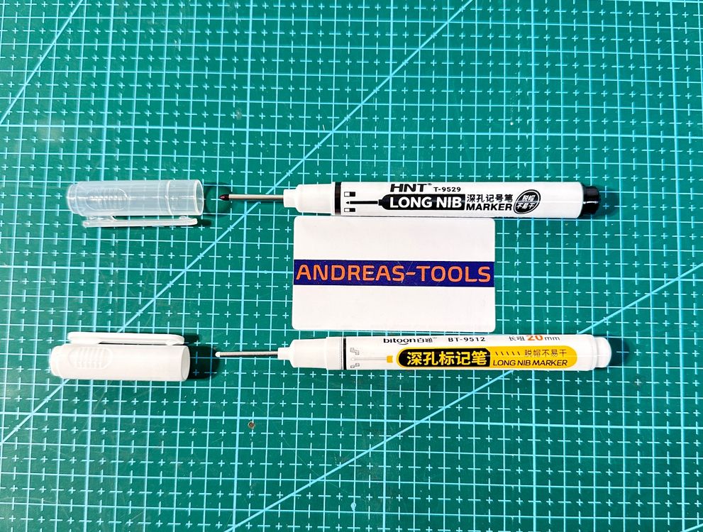 Tieflochmarker 2 Stk. Set schwarz und weiß, fein, wasserfest | Kaufen ...