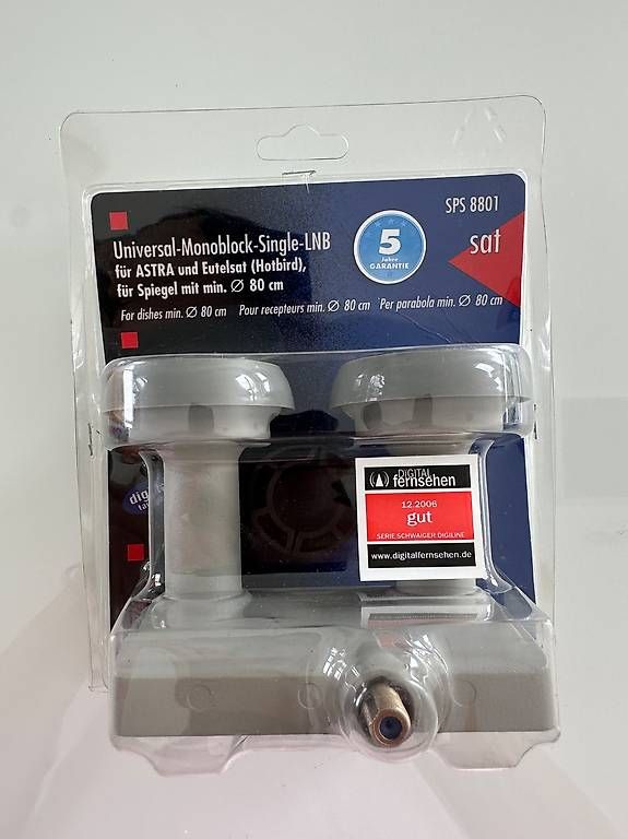 Parabola satellitare: Schwaiger Monoblock Single LNB 1 TN mit Wetterschutzabdeckun – Nuovo e nell'imballaggio originale da Pratteln venduto da Rbubi 1