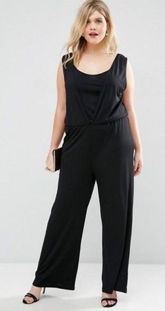 Jumpsuit / Overall schwarz, ca. 46 XL asos curve