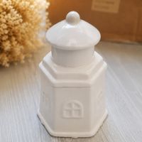 Faro  in ceramica bianca lucida  bomboniera / idea regalo