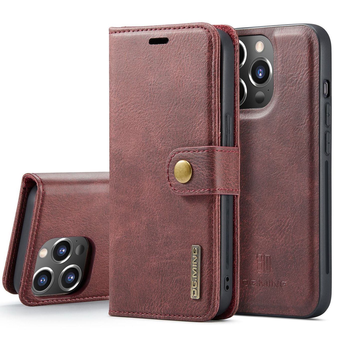 Cover & Protezioni schermo: iPhone 15 pro  - Portefeuille détachable coque solide rouge – Nuovo e nell'imballaggio originale da Morges venduto da DigiAC 1