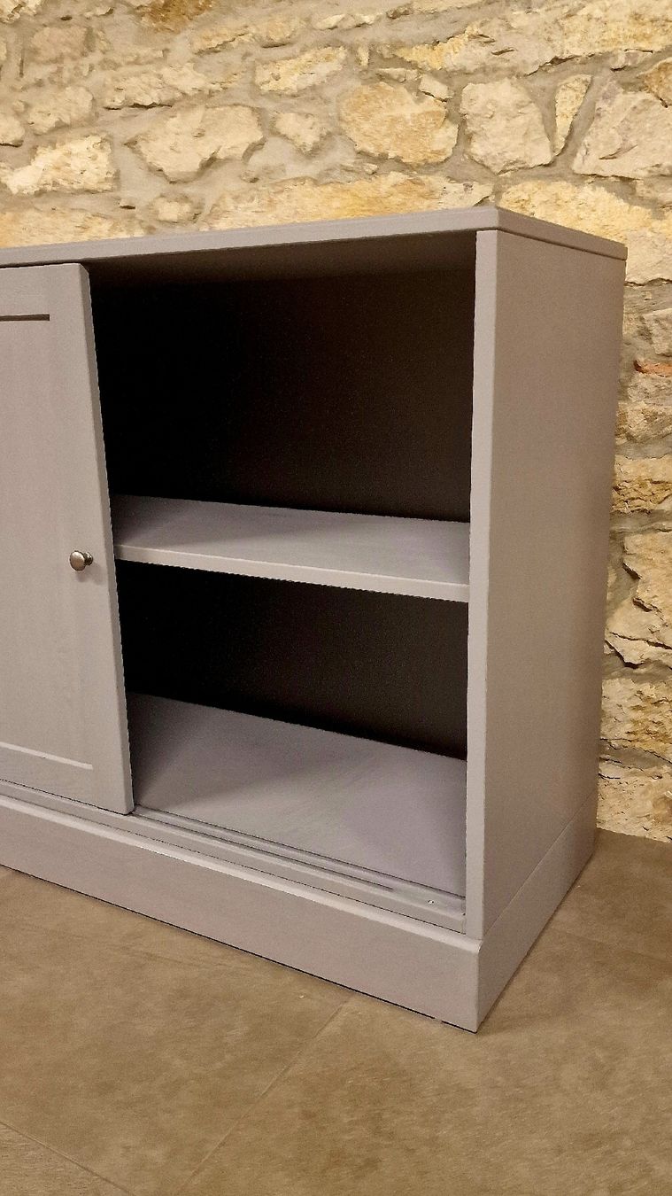 Ikea Commodes: Ikea Havsta Sideboard, Grau. Top Zustand. – Neuf (Voir description) à Grellingen par syl_t5wm 3