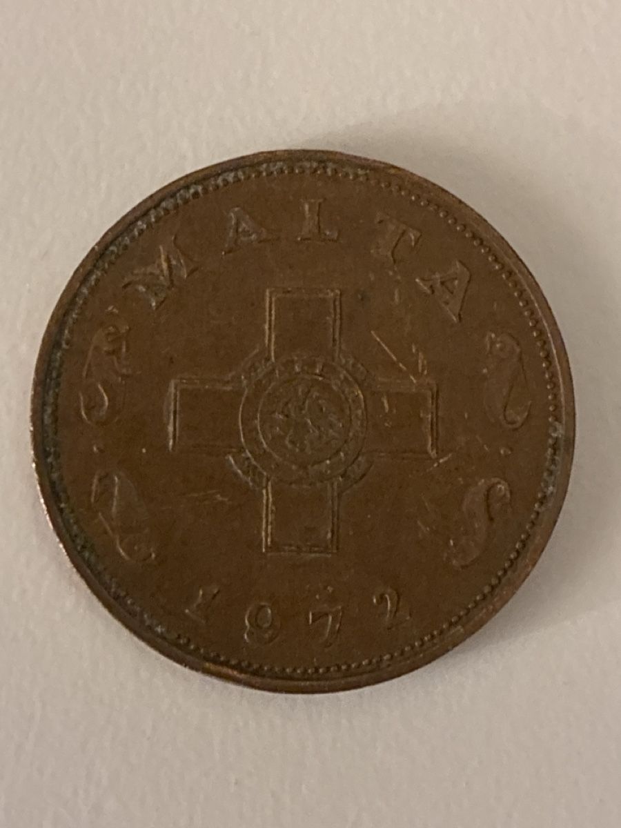 Tutti le monete: Nr. 39: 1 Cent, maltesische Lira, 1972 – Usato da Burgdorf venduto da Yakari5165
