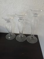 3 Kerzenständer aus Glas von der Marke PartyLite.
