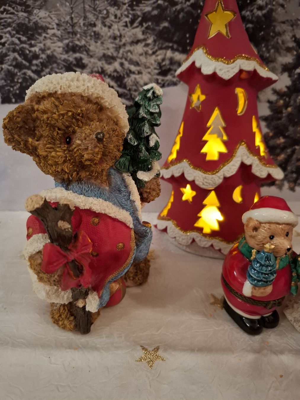 Tutte le decorazioni: WEIHNACHTSBÄRCHEN MIT TEELICHT BÄUMLI – Nuovo (secondo la descrizione) da Gretzenbach venduto da schibaya 3