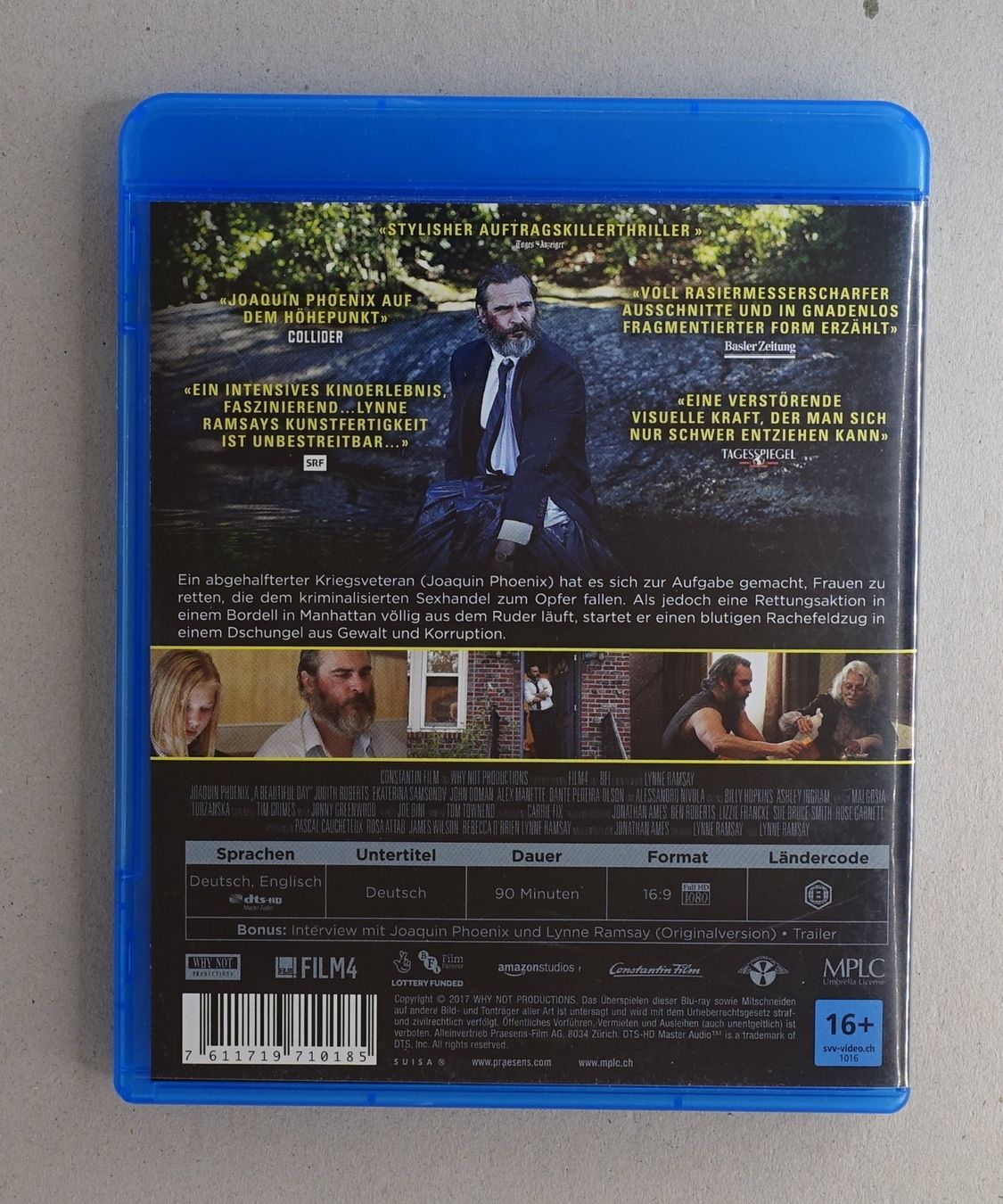 Tutti i DVDs: You Were Never Really Here - Blu-ray mit Joaquin Phoenix – Usato da Sessa venduto da fraenklishop 1
