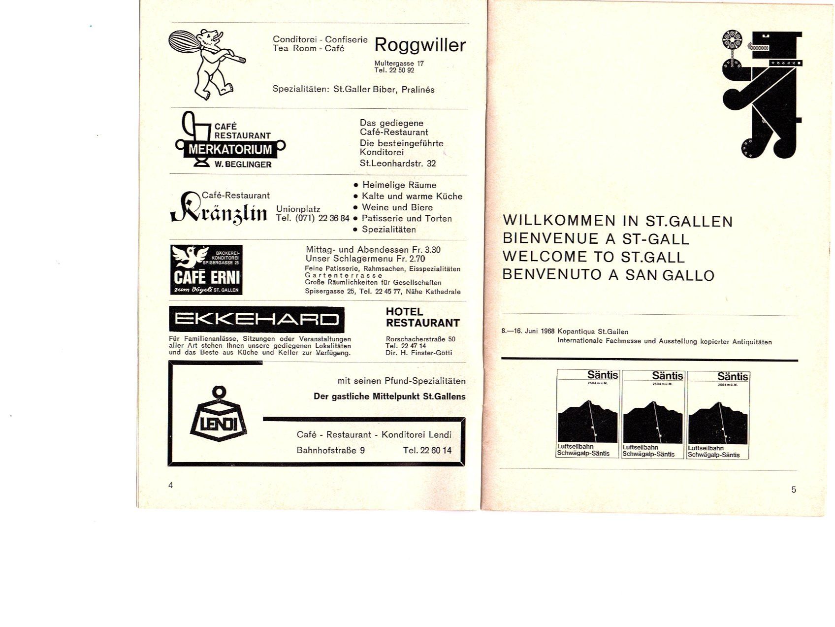 Documenti: Broschüre St. Gallen 1968 – Usato da Mörschwil venduto da aik_x8mc 2