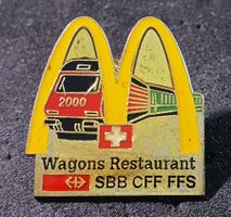 GG467 Pin Bahn 2000 McDonald's Restaurant Wagons SBB CFF FFS