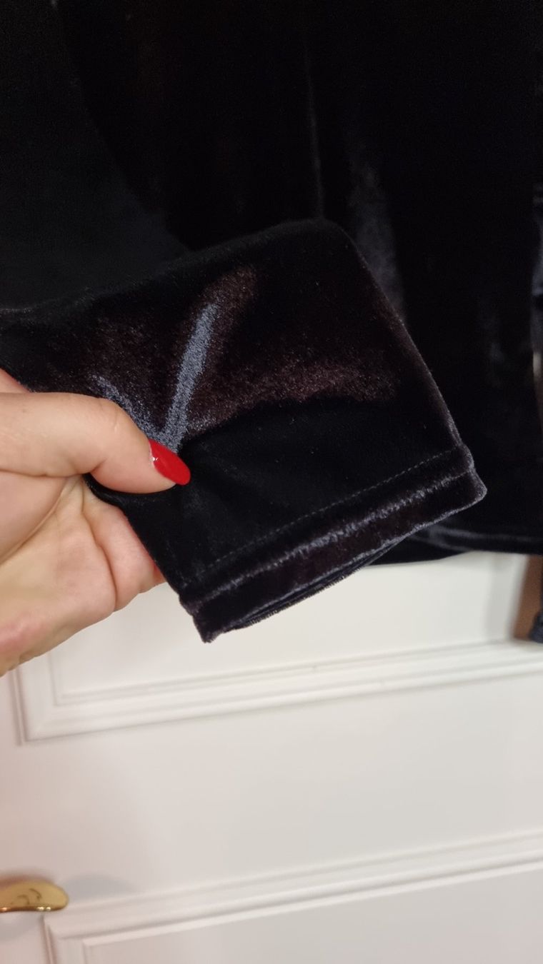 Camicette: Schwarzes Samt-Shirt Gr. M, elegant & festlich – Usato da Wald ZH venduto da CapLux 7