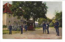 Militär - Grenzbesetzung 1914 - 1. WK - CH + D Grenzposten