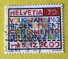 Nr.1005 GESTEMPELT Volkszählung 2000  Siehe Original Fotos.