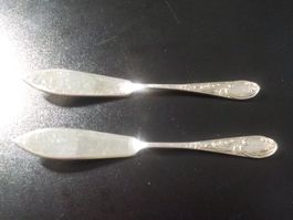 2 Buttermesser versilbert (Silber)