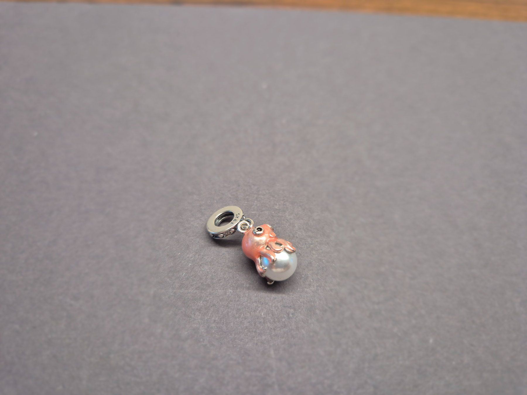 Anhänger: Silber Charm Oktopus rosa +Garantie – Neu (gemäss Beschreibung) aus Rotkreuz von Carbone_Bijou-Shop 3