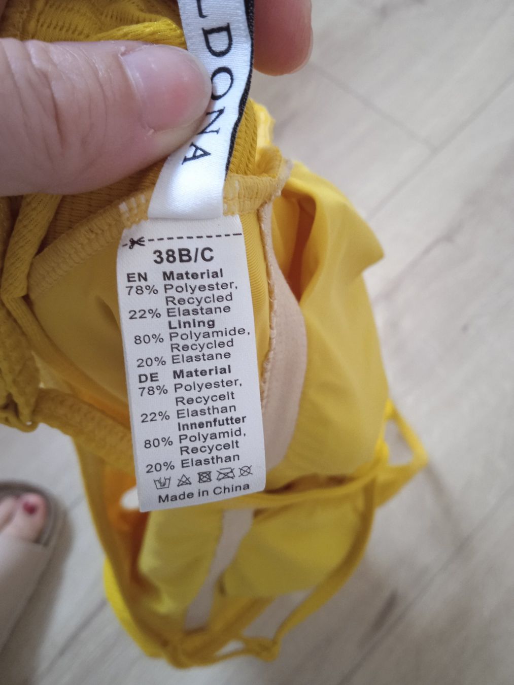 Beldona Costumi da bagno & Bikini: Beldona Badekleid Senfgelb – Nuovo (secondo la descrizione) da Rothrist venduto da MaSa82 3