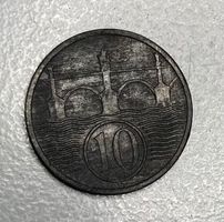 Tschechoslowakei 10 Heller Münze 1943 Protektorat Böhmen Mäh