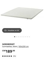 Matratzenauflage/Surmatelas IKEA 160x200cm, neuwertig