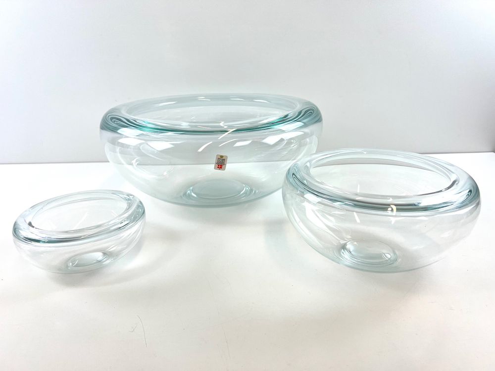 One large Holmegaard Glass bowl Provence by Per Lütken Denmark For Sale