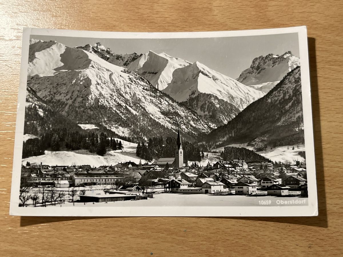 Cartoline postali: Alte Ansichtskarte Oberstdorf, Winterlandschaft, RAR! – Usato da Hinwil venduto da Chuan2