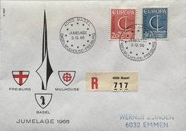 Sonderbrief "Jumelage 1966 Freiburg - Mulhouse - Basel"