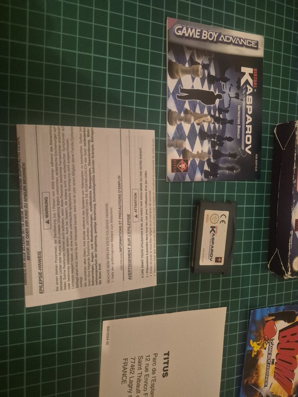 Nintendo Spiele: Virtual Kasparov Game Boy Advance - Boxed, with Manuals! – Gebraucht aus Meyrin von Retro-GZ 1