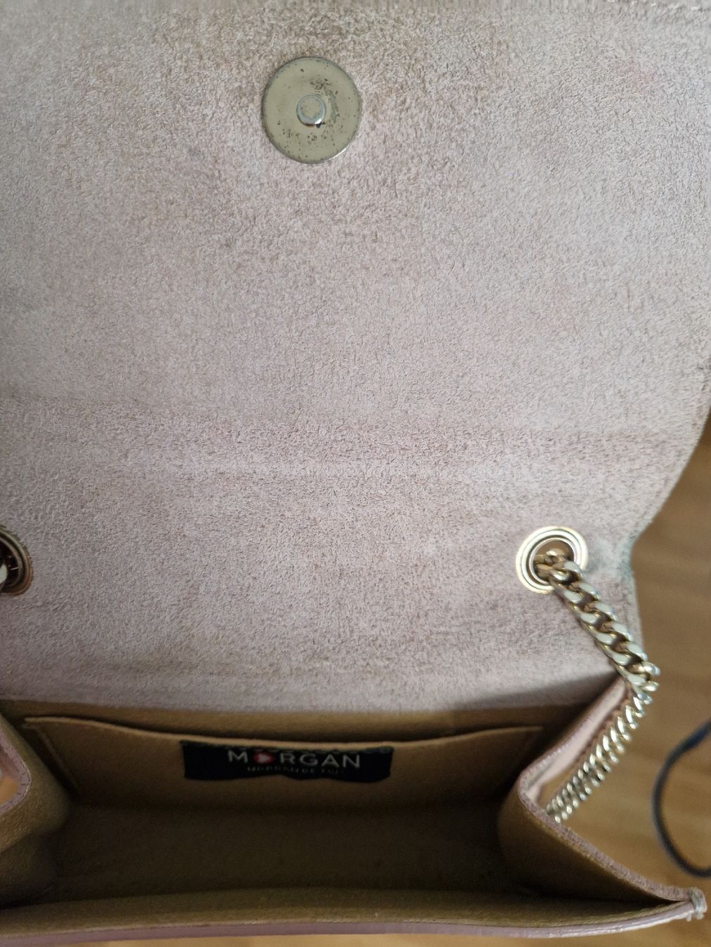 Morgan Borse da donna: Morgan Handtasche, hellrosa, Kette, Top Zustand! – Usato da Winterthur venduto da kri_2786 2