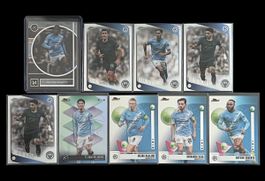 Manchester City 9 Topps Karten Haaland Rodri Finest Museum