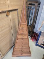 Holzkommode pyramidenförmig mit 10 Schubladen gebraucht