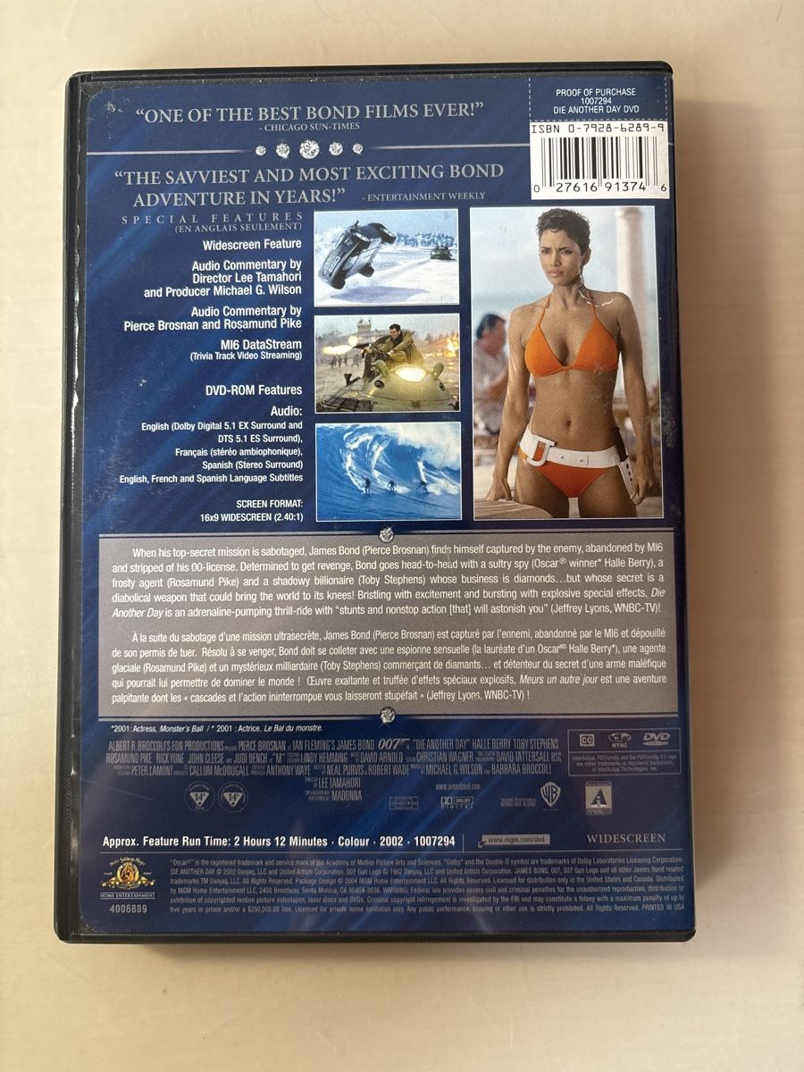 Tutti i DVDs: Die Anotherday 007 – Usato da Ruswil venduto da Slivio_ 1