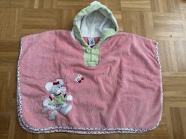 Süsser Baby-Badeponcho, Frottee, rosa,