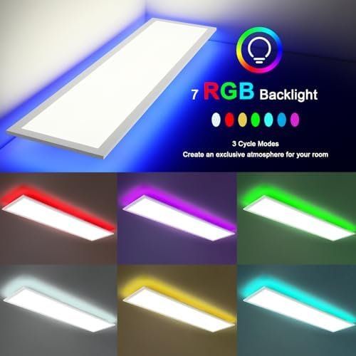 Lustres & lampes de plafonds: LED Panel Deckenleuchte Dimmbar Fernbedienung 100x25CM – Neuf avec emballage d'origine à Hundwil par pac_6jh8 3