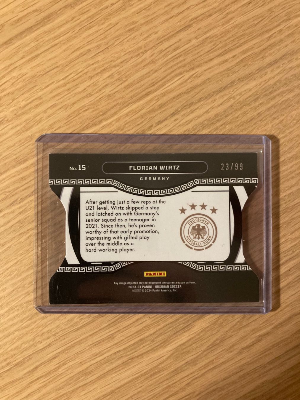 Panini Carte collezionabili: Panini Obsidian 2023-24 - Florian Wirtz /99 – Usato da La Tour-de-Peilz venduto da Tyalos_Cards 1