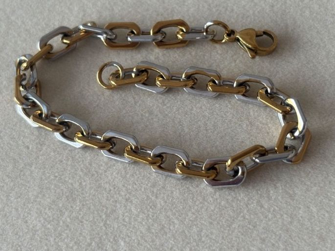 Bracelets: Luxus Elegante Armband Farbe:Gold/Silber – Neuf (Voir description) à Biel-Bienne par Roserosse13 3