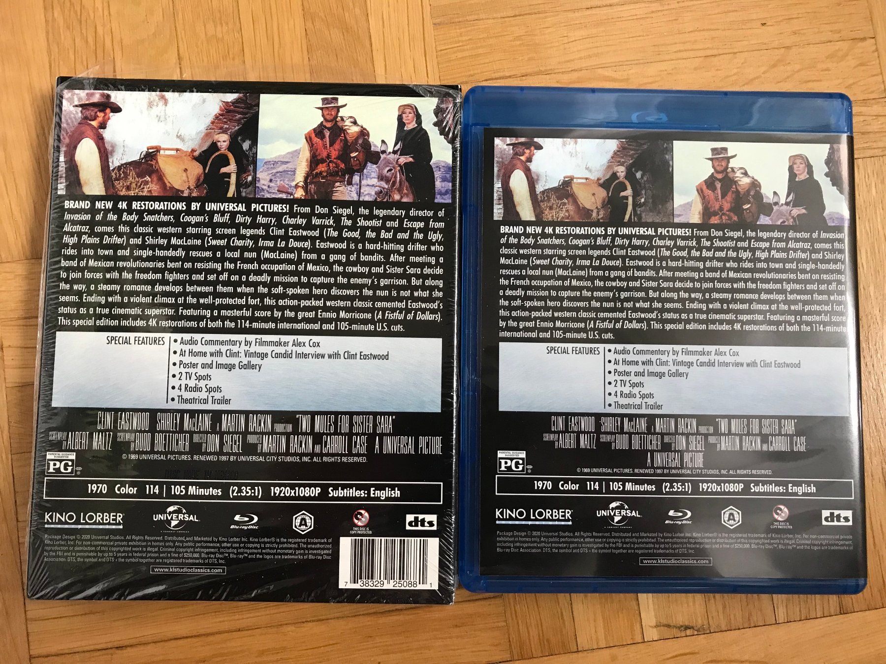 Tutti i DVDs: Two Mules for Sister Sara - mit Slipcover - Blu-ray – Nuovo (secondo la descrizione) da Zürich venduto da Malcom 1