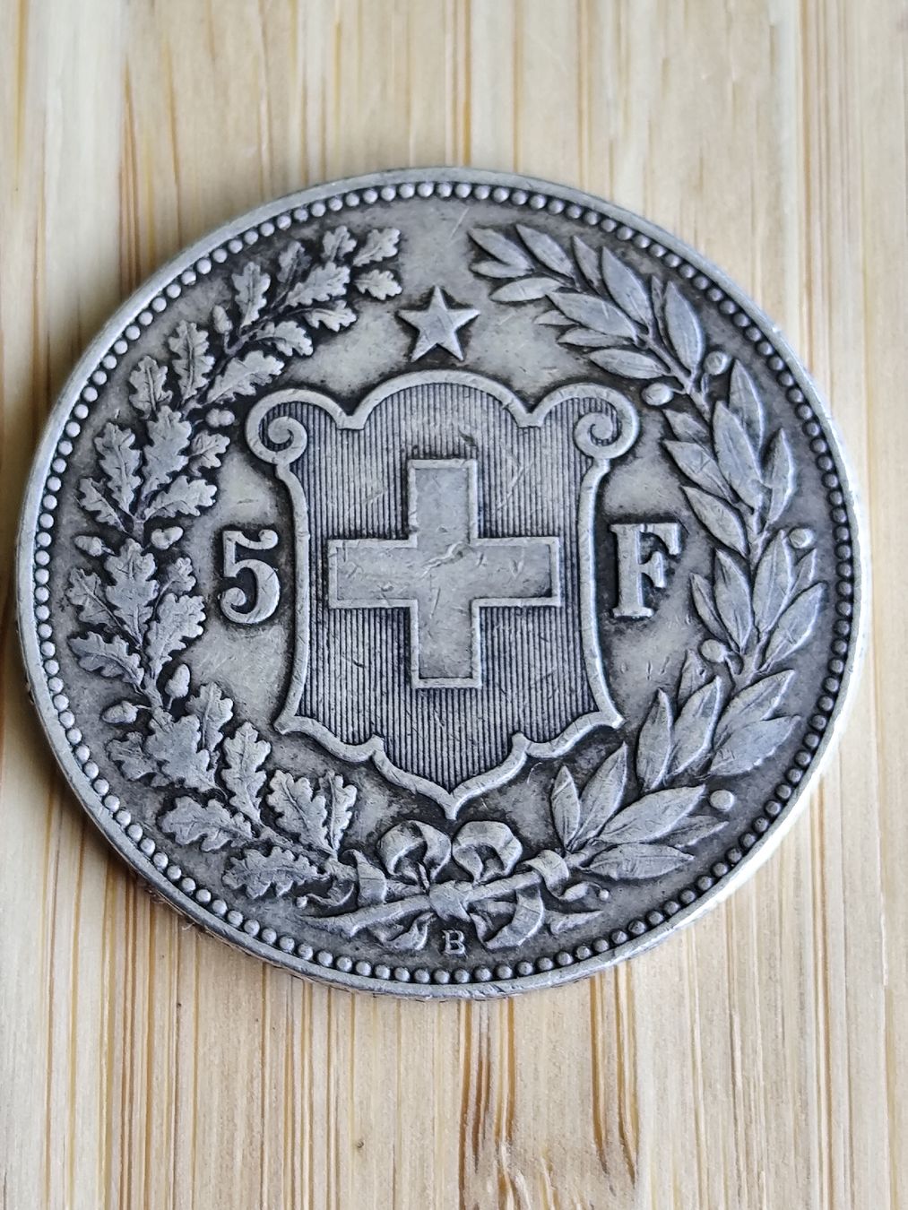 Tutti le monete: uralte 5fr.silber münze von 1904 – Usato da minusio venduto da bierbrauer