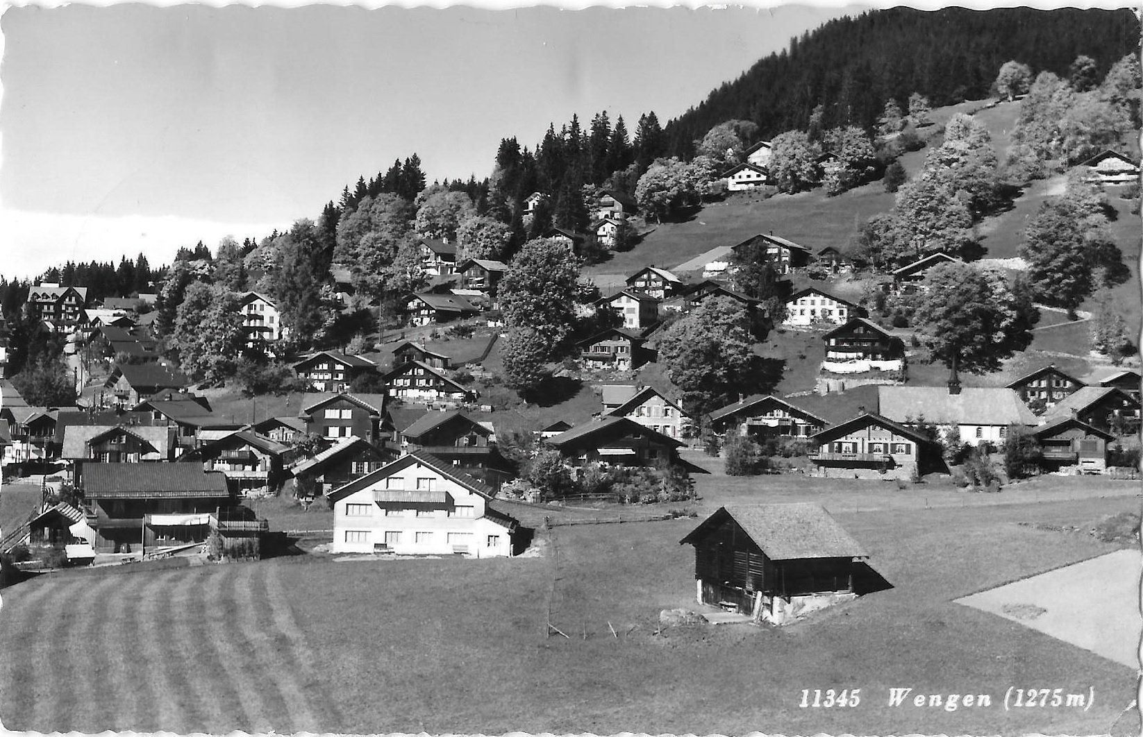 Ansichtskarten: Wengen Teilansicht – Gebraucht aus Olten von clotaldi