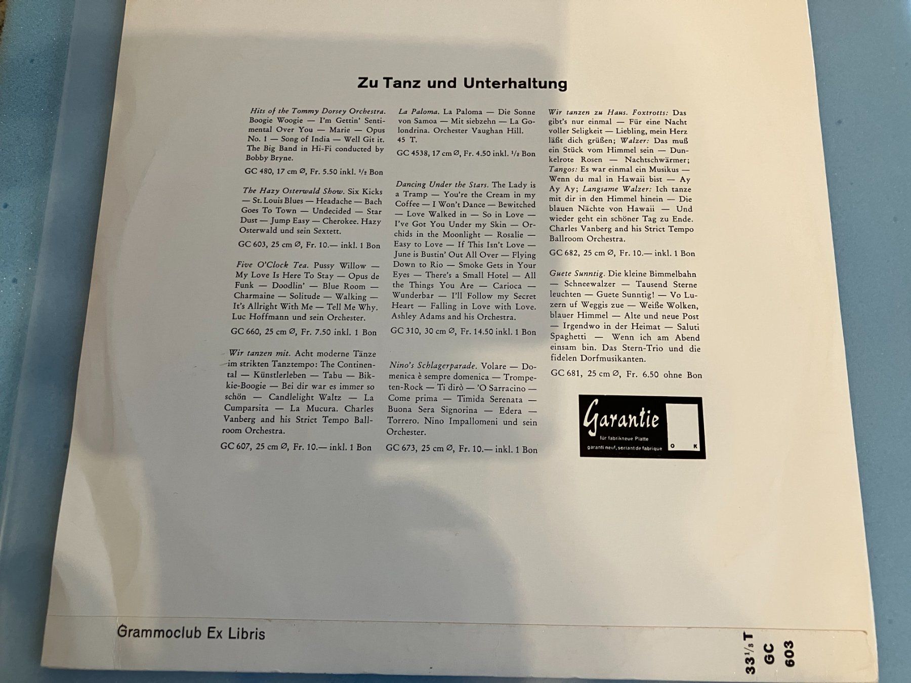 Dischi in vinile: Hazy Osterwald – Usato da Aarwangen venduto da Jukebox3 3