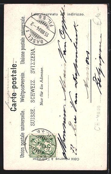 Cartoline postali: AK Basel, Münster mit Strassenpartie – Usato da Berlin venduto da bartko-reher 1