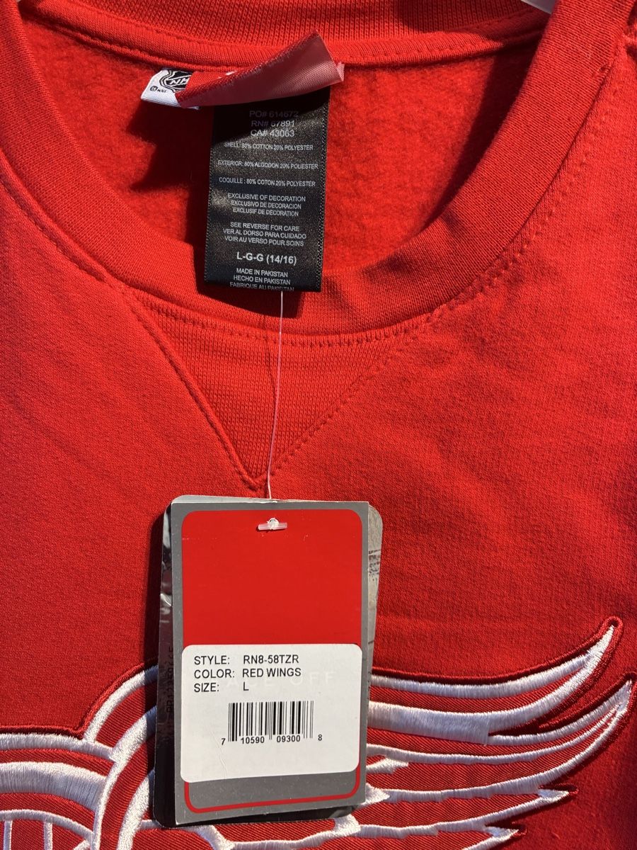 Reebok Maglioni & Felpe: Pullover Detroit Red Wings Grösse L neu mit Etikette – Nuovo e nell'imballaggio originale da Zürich venduto da Msirco 1