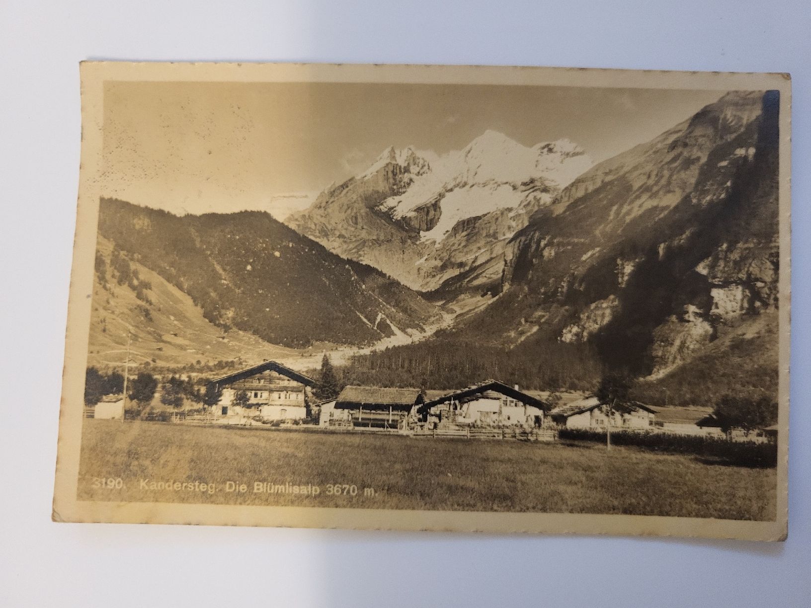 Cartoline postali: Alte Ansichtskarte Kandersteg Die Blümlisalp  R36 – Usato da nunningen venduto da mic_88k2