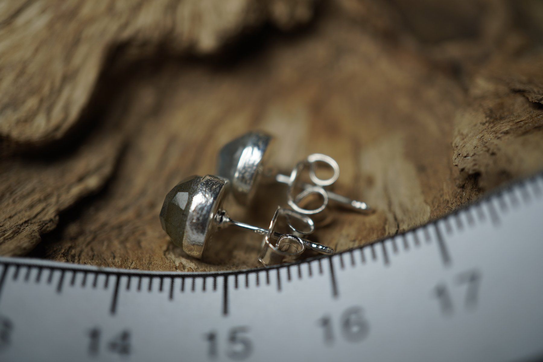 Orecchini pendenti & Orecchini a lobo: Labradorit  8mm    Edel Ohrstecker     925 Silber – Nuovo e nell'imballaggio originale da Balgach venduto da top_silver 5